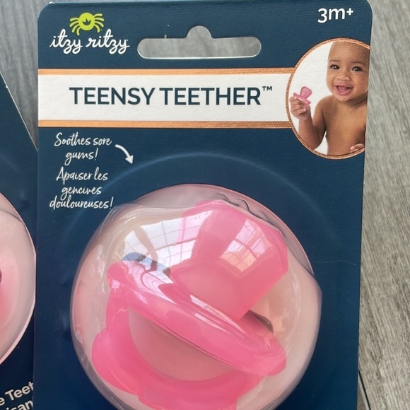 Itzy Ritzy Teensy Teether Diamond Bundle of 2- New in Package - Picture 2 of 3